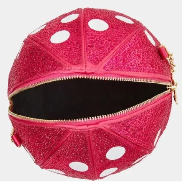 NWT Betsey Johnson KITSCH LOVE YOU SO MUSH MUSHROOM CROSSBODY COLLECTIBLE - Picture 4 of 8